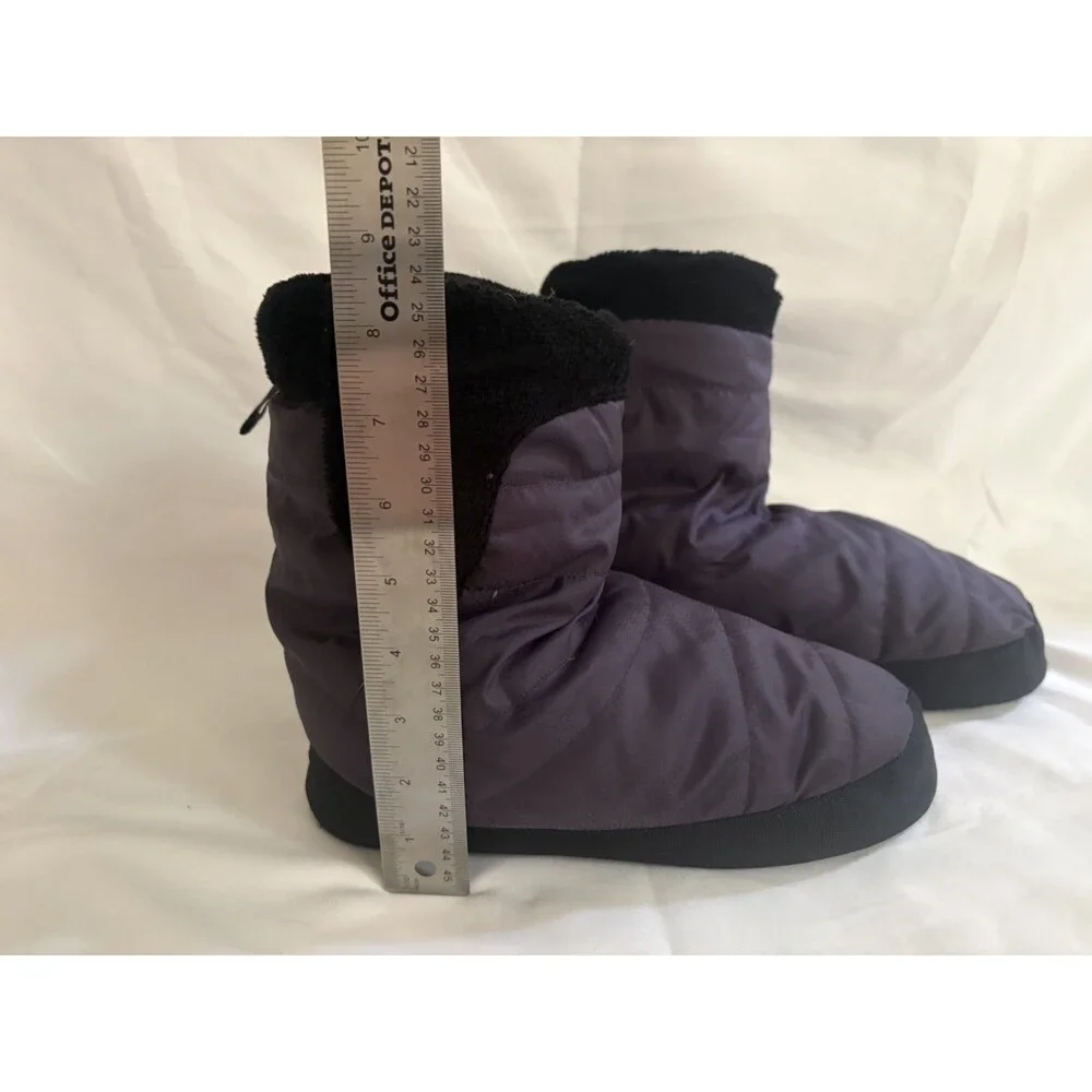 REI Unisex Duck Down Camping Booties Insulated Slippers Purple Size M